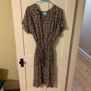 Ava & Viv tied midi dress with pockets